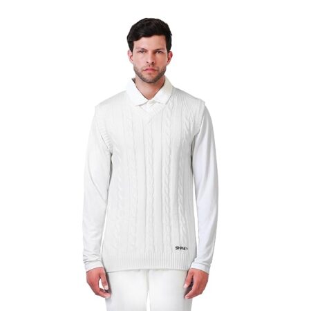 Shrey Master knitted cricket slipover sleeveless for cool weather play