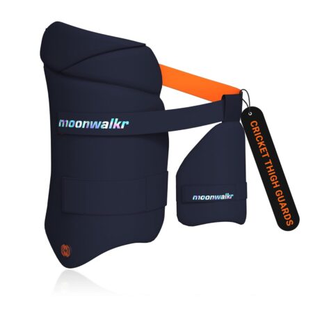Moonwalkr 2.0 Cricket Batting Combo Thigh Guard Pad Navy Blue