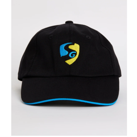 SG Shield cricket cap black lightweight breathable design