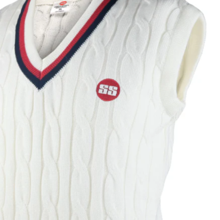 SS Supreme Black Red Cricket Sweater