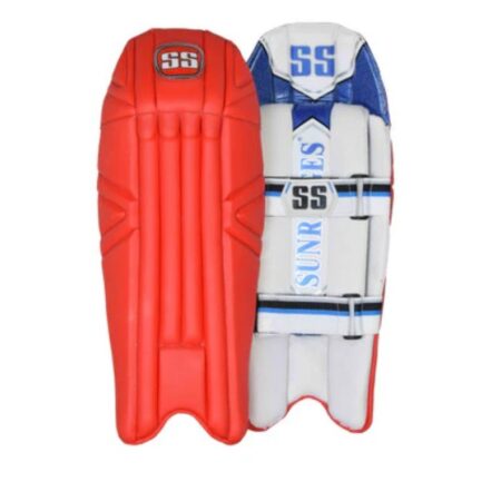 SS Players Series Red Wicket Keeping Pads – Mens Size Cricket Keepers Leg Guard