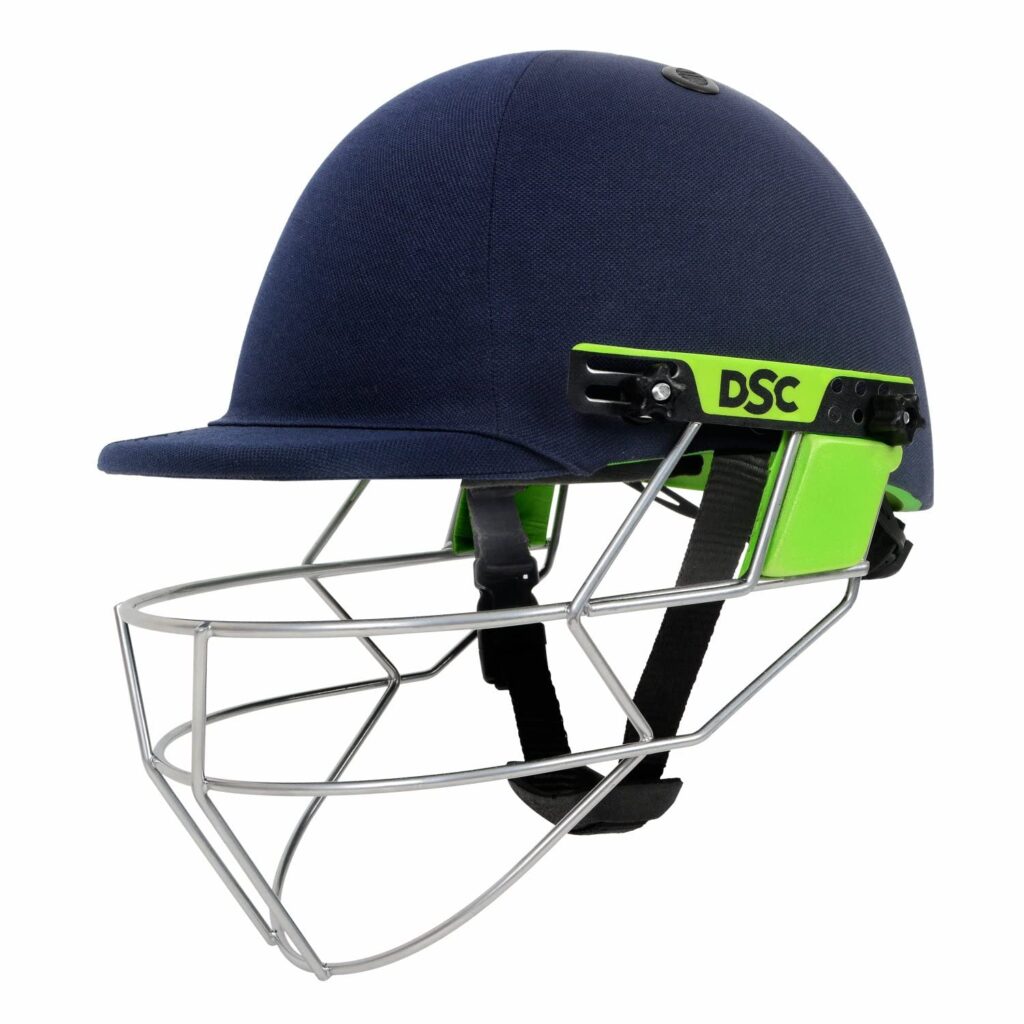 DSC Edge Pro Cricket Helmet with high impact ABS shell and steel grill