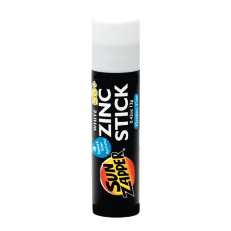 Sun Zapper zinc stick white for sun protection during cricket and outdoor sports