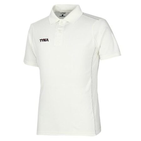 TYKA Pioneer Cricket T-Shirt Half Sleeve Junior Off-White
