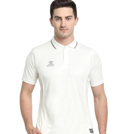 Shrey Premium Off-White Cricket Shirt Half Sleeves