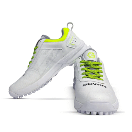 Gowin all white turf cricket rubber shoes