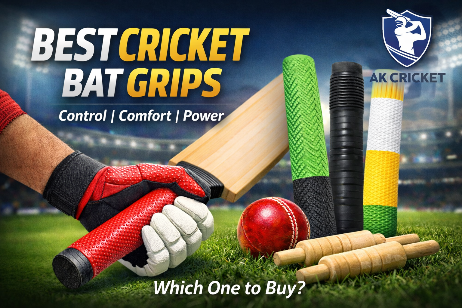 Best Cricket Bat Grips – Chevron, Diamond & Ribbed Grips for Better Control