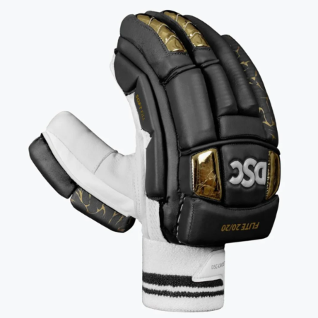 DSC Flite 20/20 Black Cricket Batting Gloves Size Right Handed Mens Size