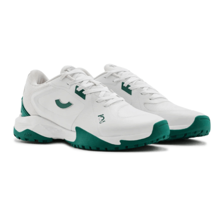Tenxu All Rounder Cricket Rubber Shoes Bright White Green